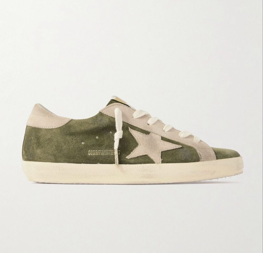 Golden Goose Super-Star Distressed Suede Sneakers 39